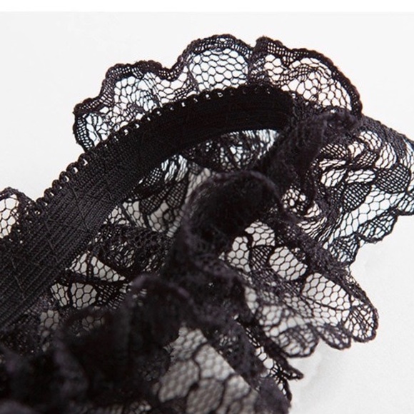 COPY - Christmas 5 Pearl Red & Black lace G-String fits S to XL - Picture 4 of 7